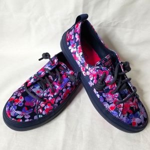 Sperry Women's Crest Vibe Sneaker, Blue Floral Women's size 6